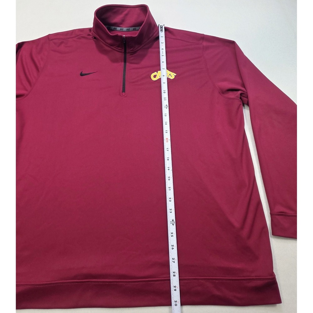 Nike Cleveland Cavaliers Pullover Jacket Mens 2XL Red DriFit Performance Golf - Picture 5 of 9